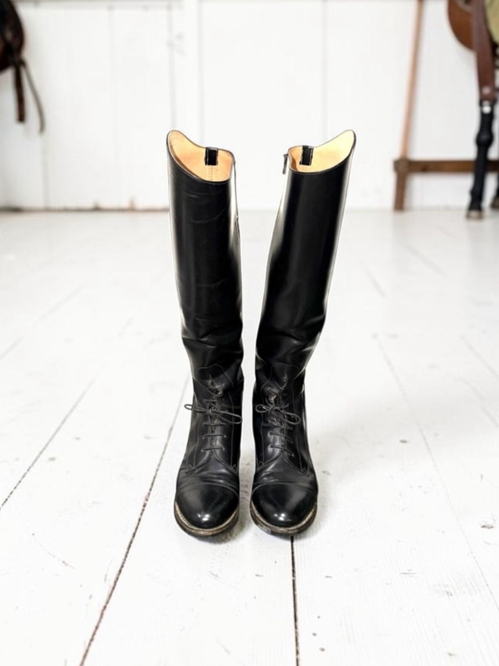 Bond Boot Co. The Effingham 200L Leather Equestrian Riding Boot 7.5 Made in USA - Picture 2 of 8